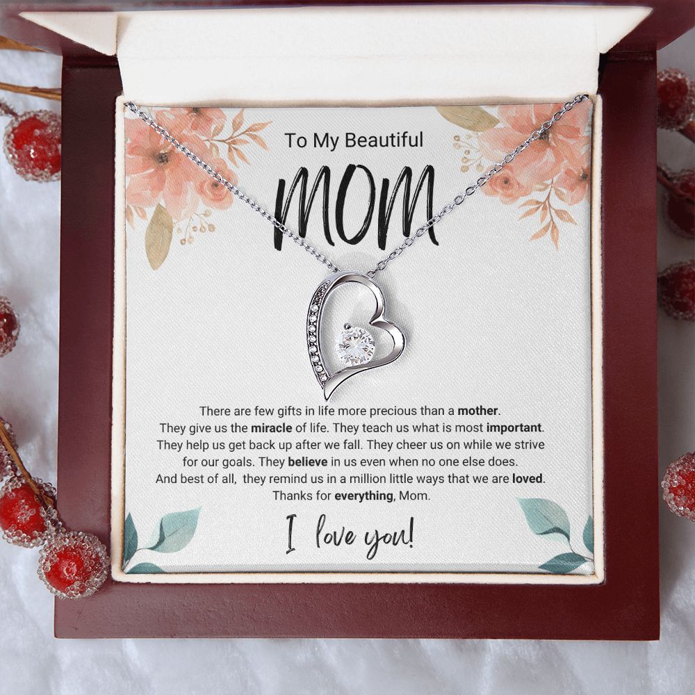 More Precious | For Mom | Heart Necklace