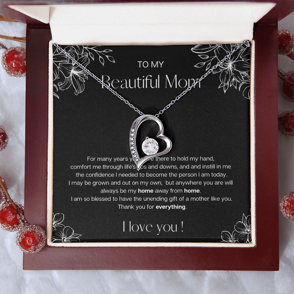 Home Away from Home | Heart Necklace for Mom