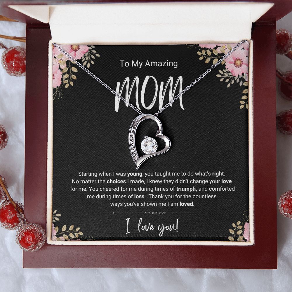 Triumph and Loss | For Mom | Heart Necklace