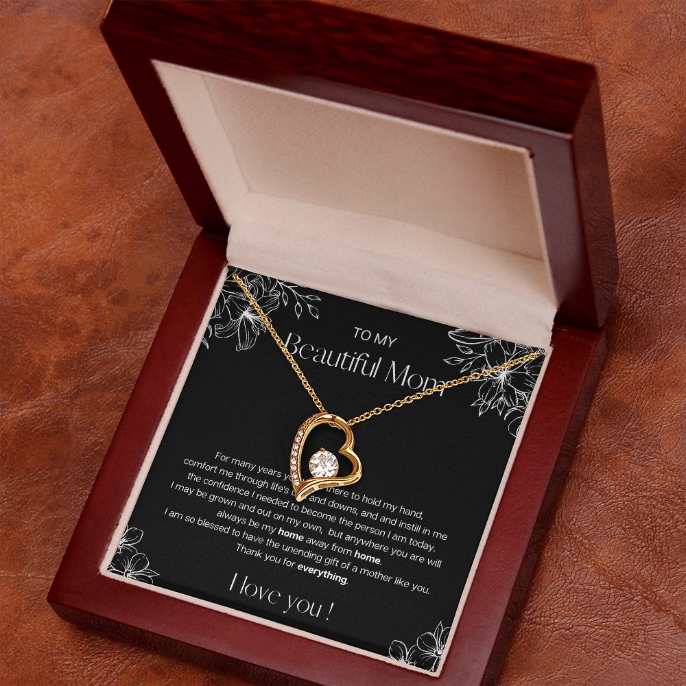 Home Away from Home | Heart Necklace for Mom
