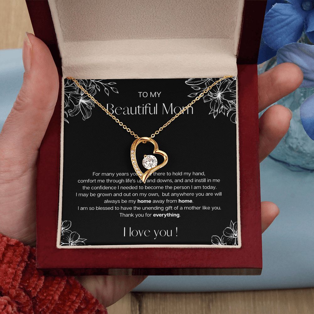 Home Away from Home | Heart Necklace for Mom