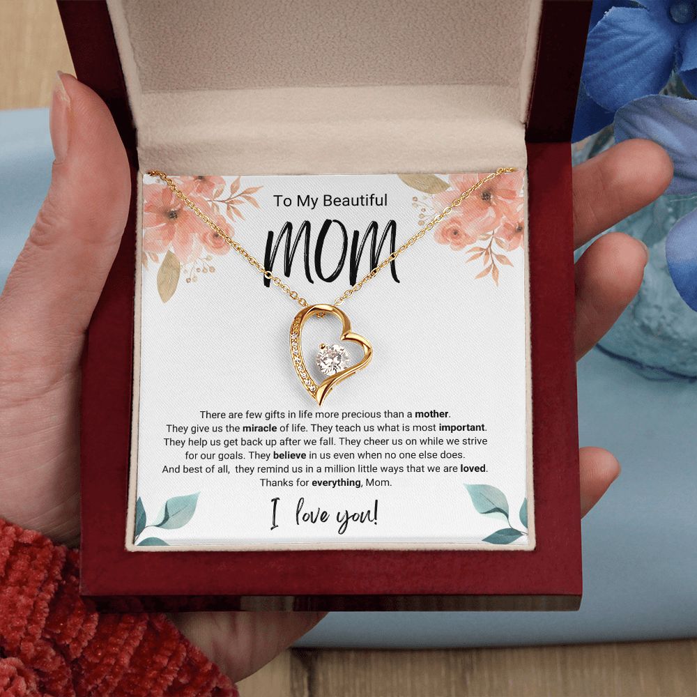 More Precious | For Mom | Heart Necklace