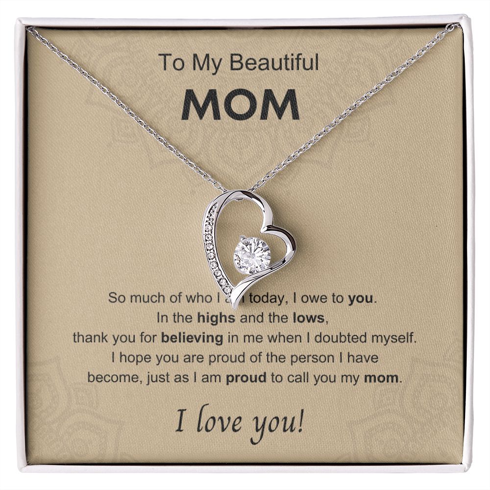 Who I Am Today | Necklace for Mom