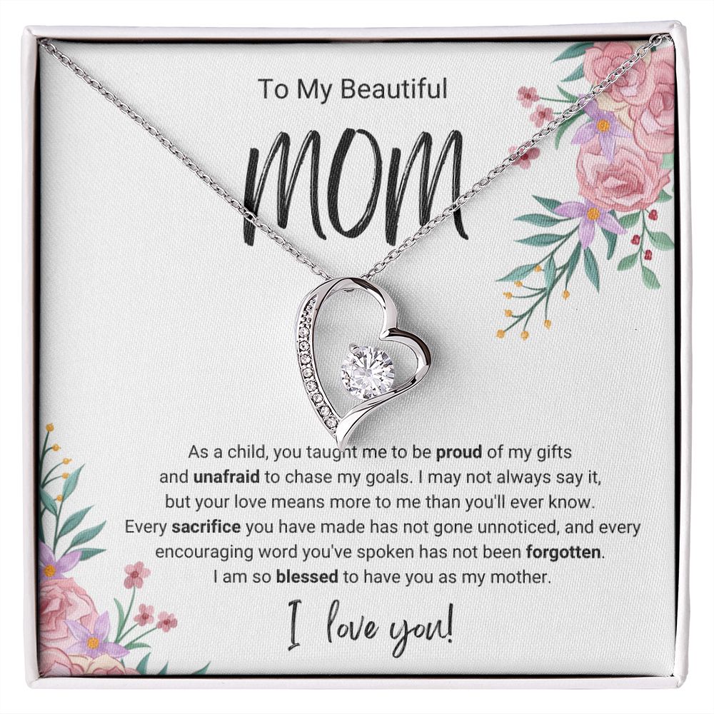 Every Sacrifice | For Mom | Heart Necklace