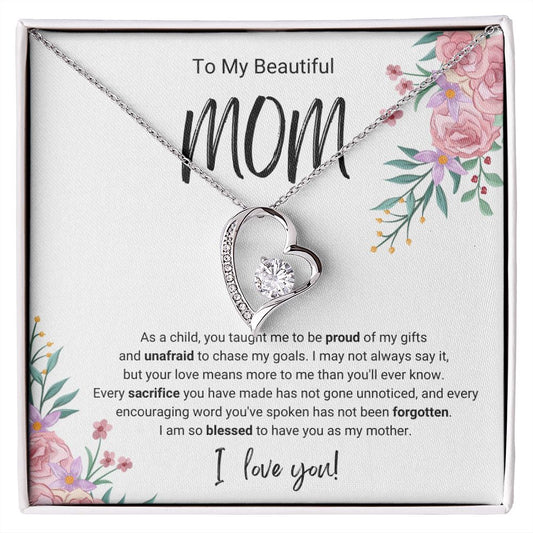 Every Sacrifice | For Mom | Heart Necklace