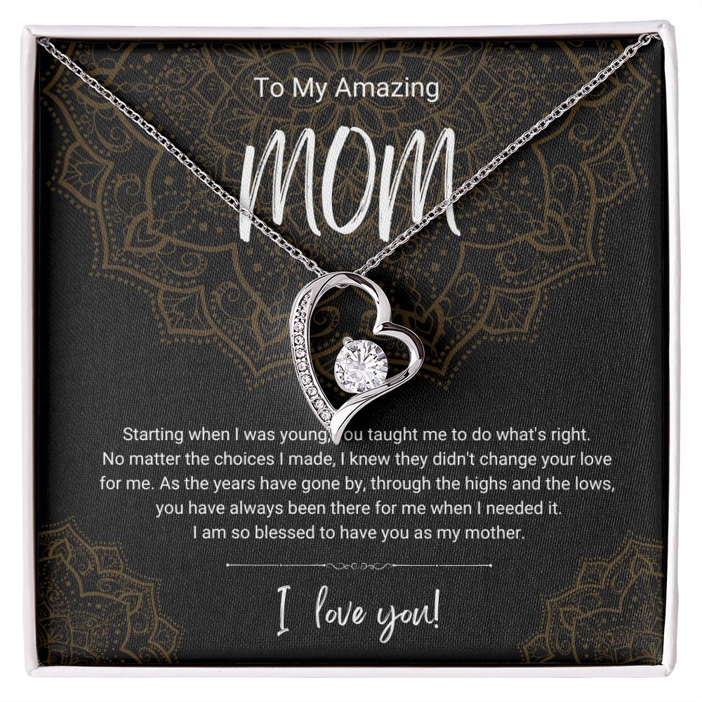 Highs and Lows | To Mom | Heart Necklace