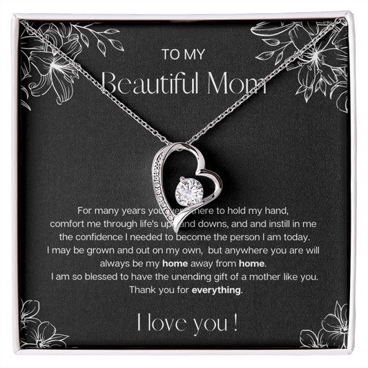 Home Away from Home | Heart Necklace for Mom