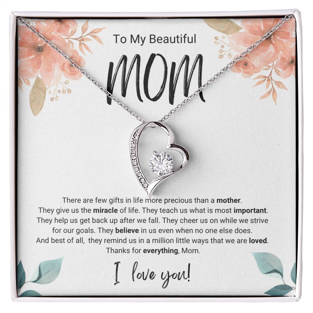 More Precious | For Mom | Heart Necklace