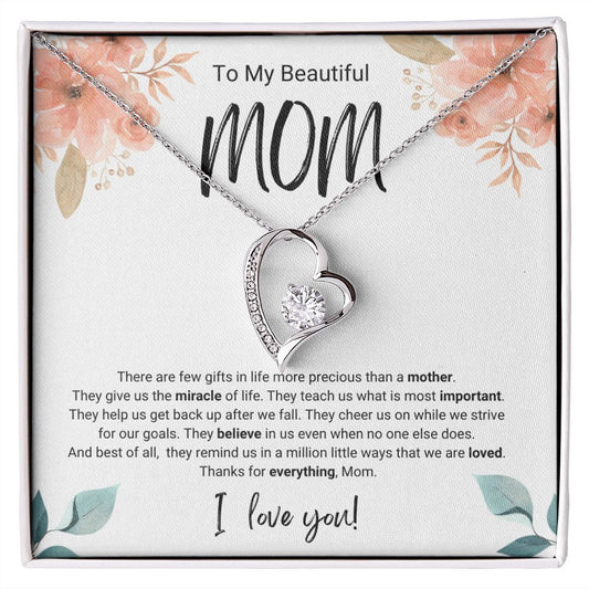 More Precious | For Mom | Heart Necklace