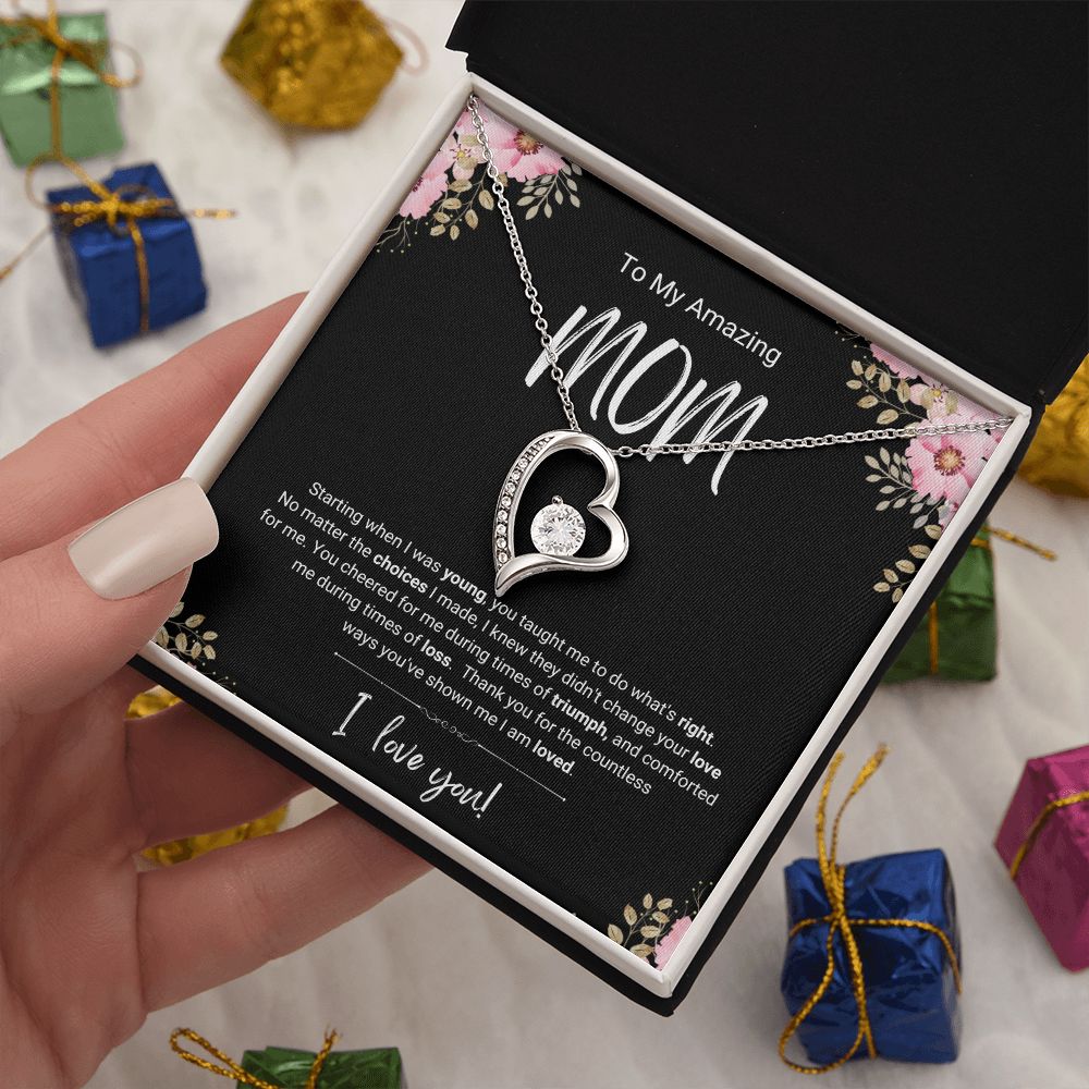 Triumph and Loss | For Mom | Heart Necklace