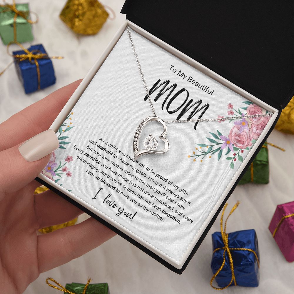 Every Sacrifice | For Mom | Heart Necklace