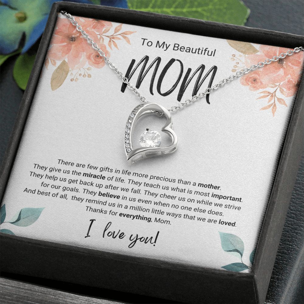 More Precious | For Mom | Heart Necklace