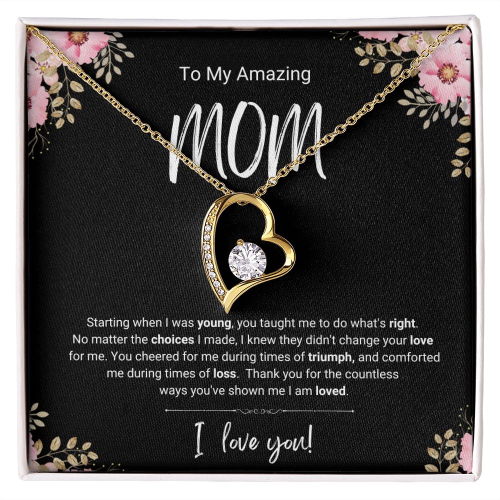 Triumph and Loss | For Mom | Heart Necklace