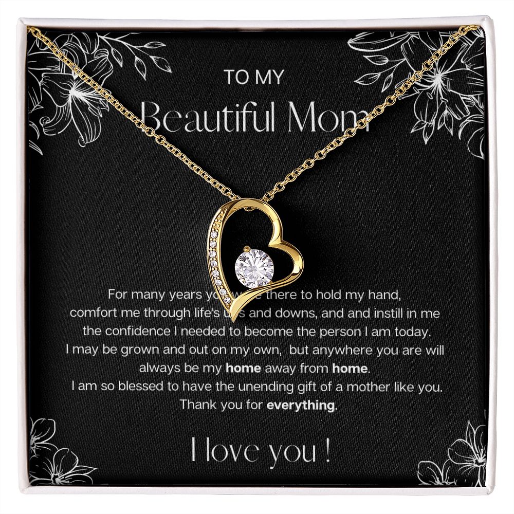 Home Away from Home | Heart Necklace for Mom