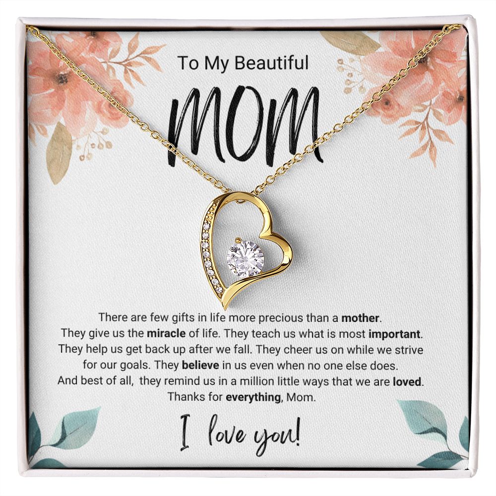 More Precious | For Mom | Heart Necklace