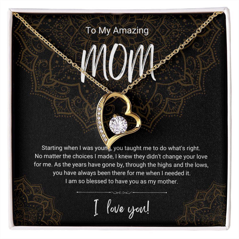 Highs and Lows | To Mom | Heart Necklace