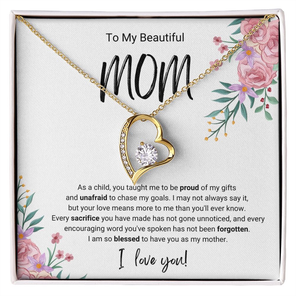 Every Sacrifice | For Mom | Heart Necklace