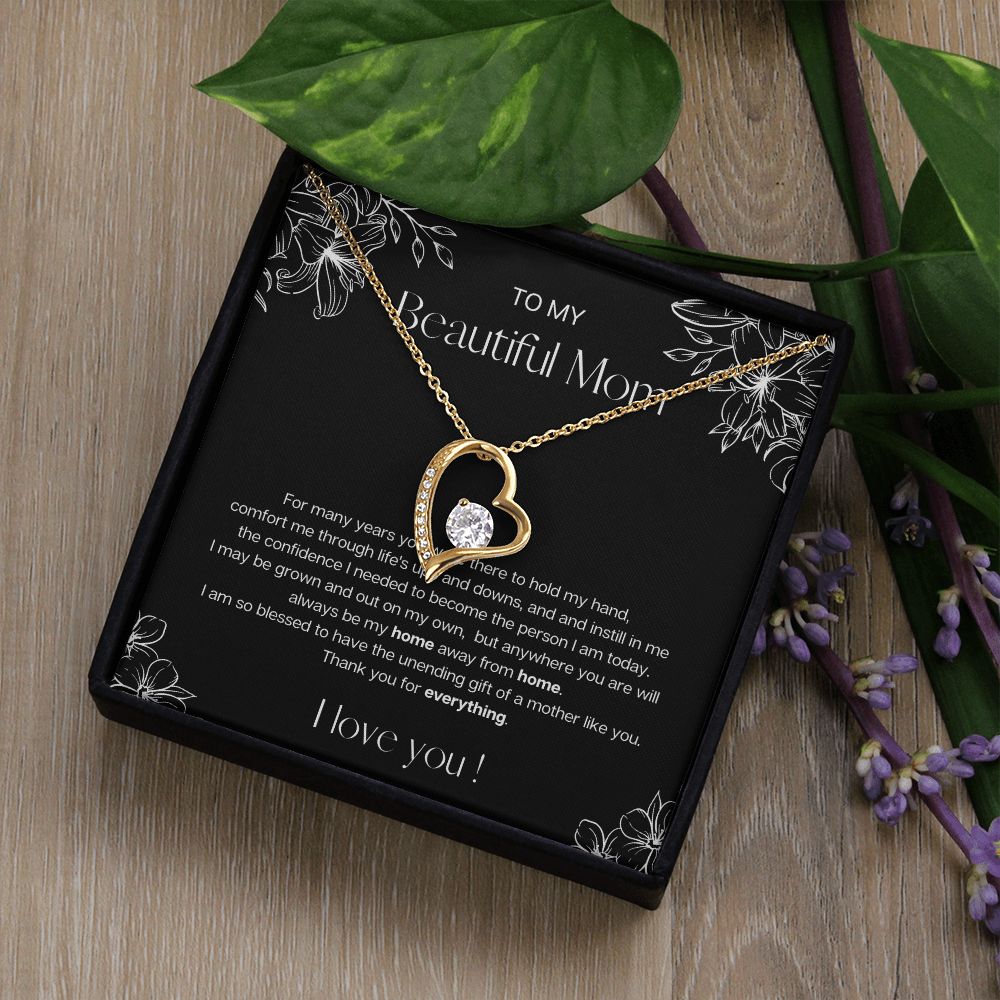 Home Away from Home | Heart Necklace for Mom