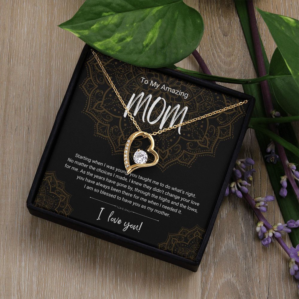 Highs and Lows | To Mom | Heart Necklace
