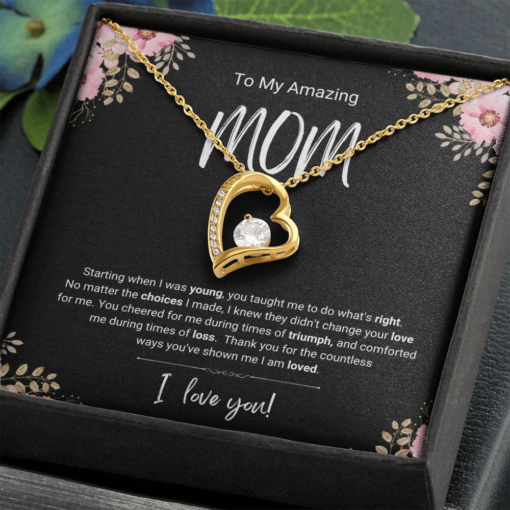 Triumph and Loss | For Mom | Heart Necklace