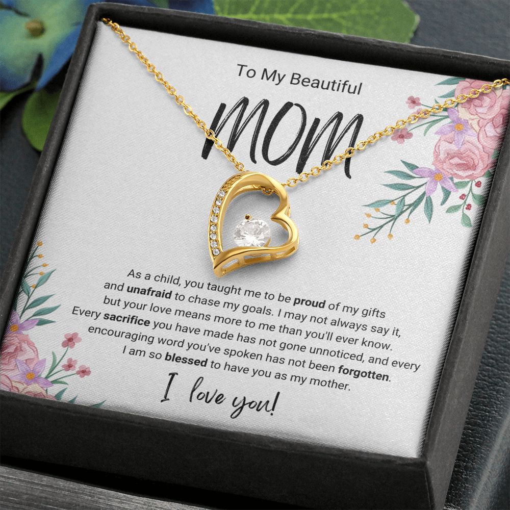 Every Sacrifice | For Mom | Heart Necklace