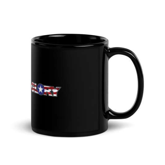 Glory Black Glossy Mug