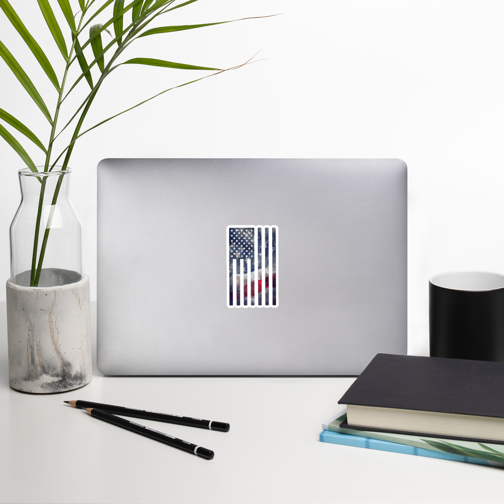 Rugged Flag Bubble-free sticker