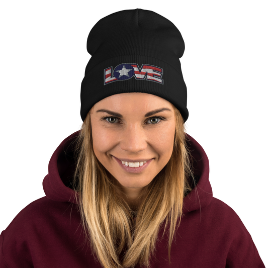 Love Embroidered Beanie