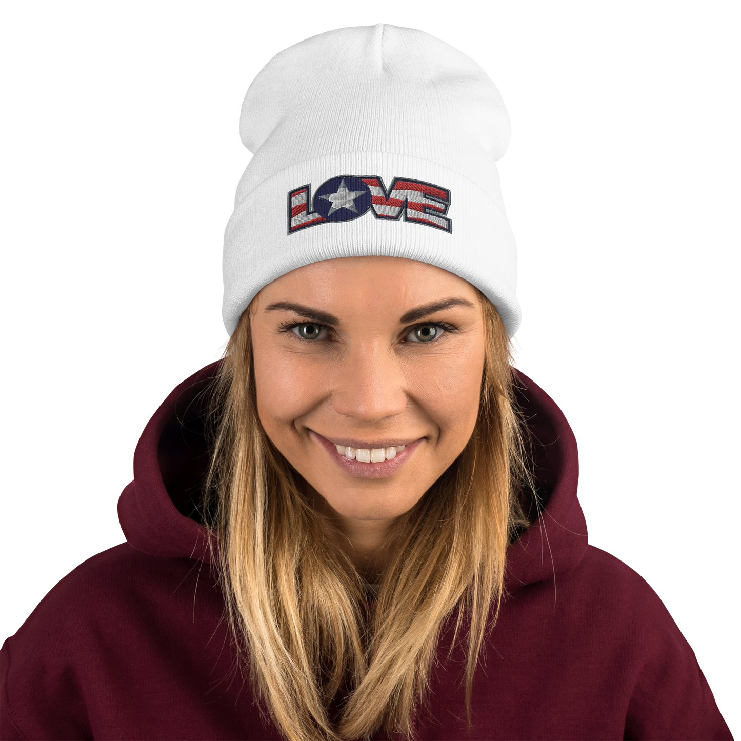 Love Embroidered Beanie