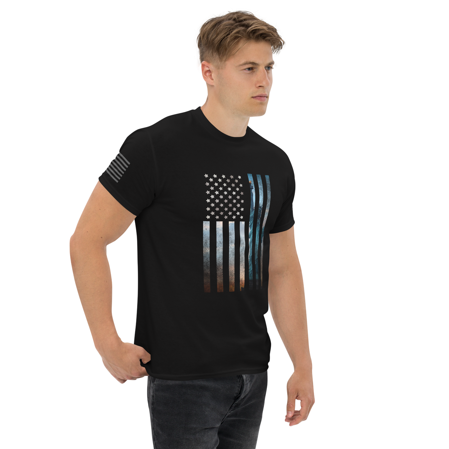 Liberty Rugged Flag Men's classic tee