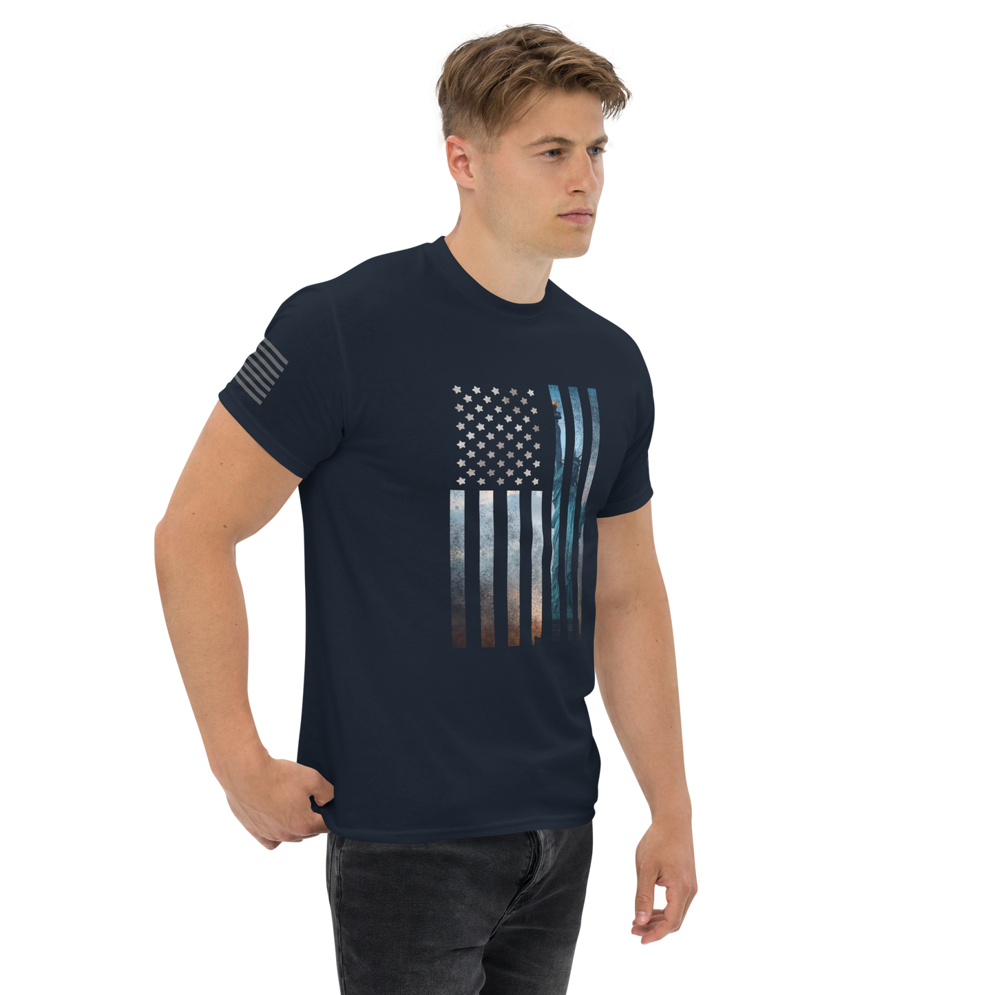 Liberty Rugged Flag Men's classic tee