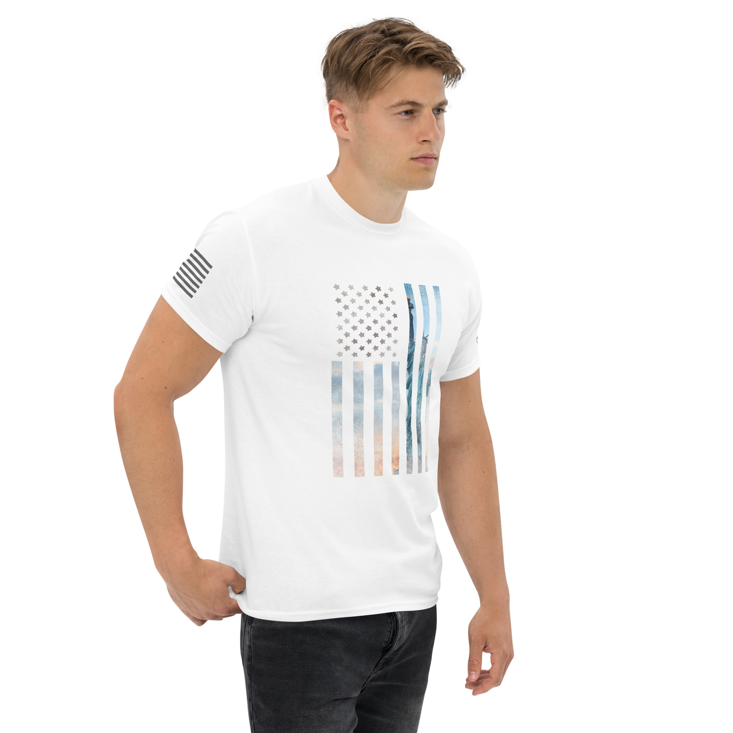 Liberty Rugged Flag Men's classic tee