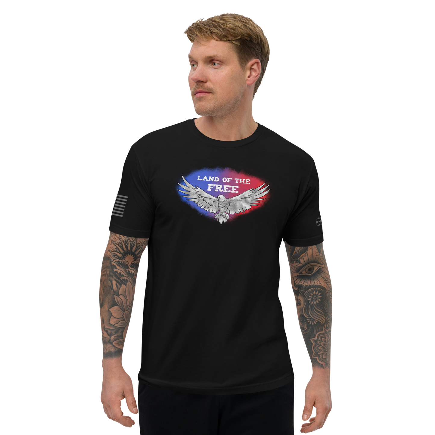 Free Eagle Men's Fitted Sleeve T-shirt