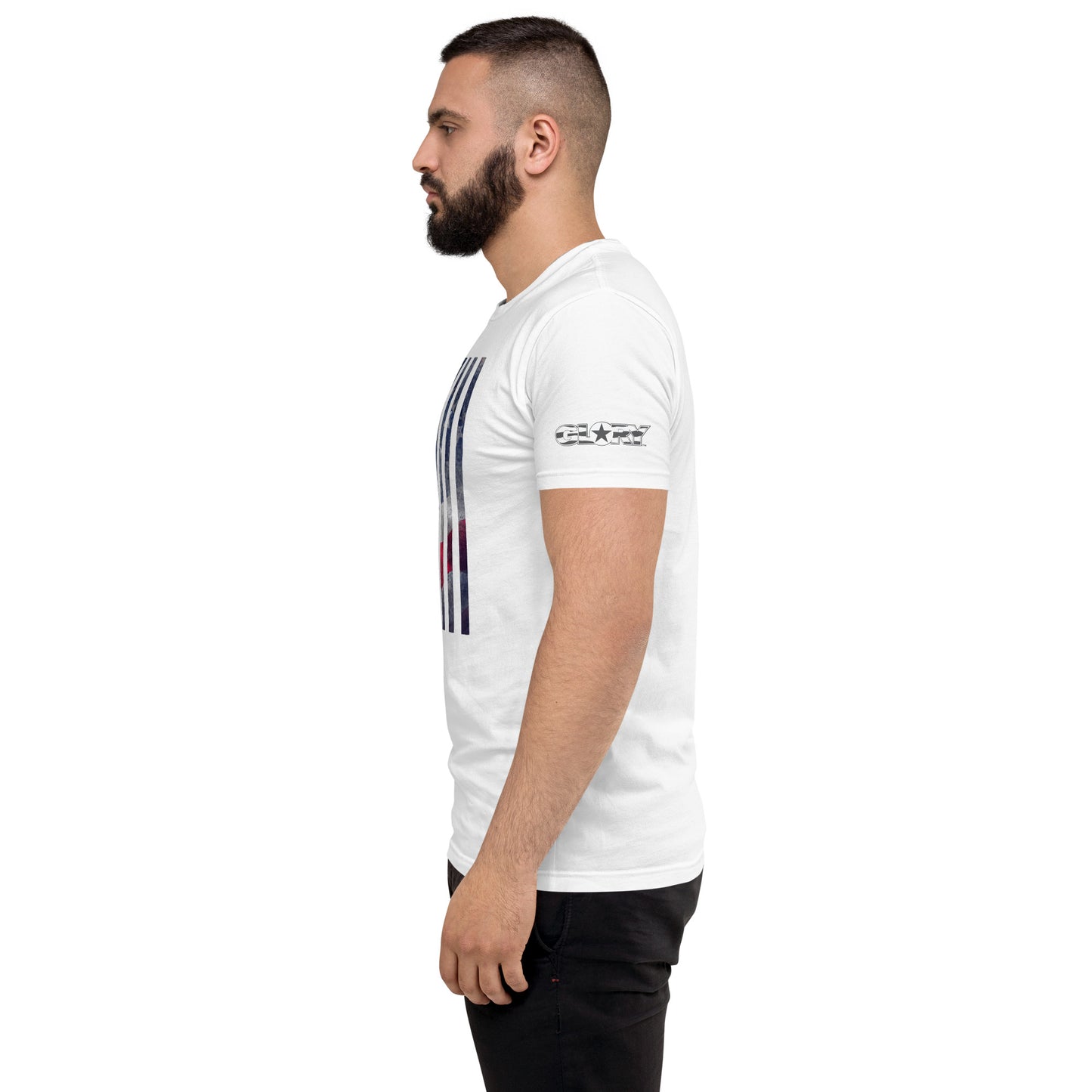 Rugged Flag Men's Fitted T-shirt