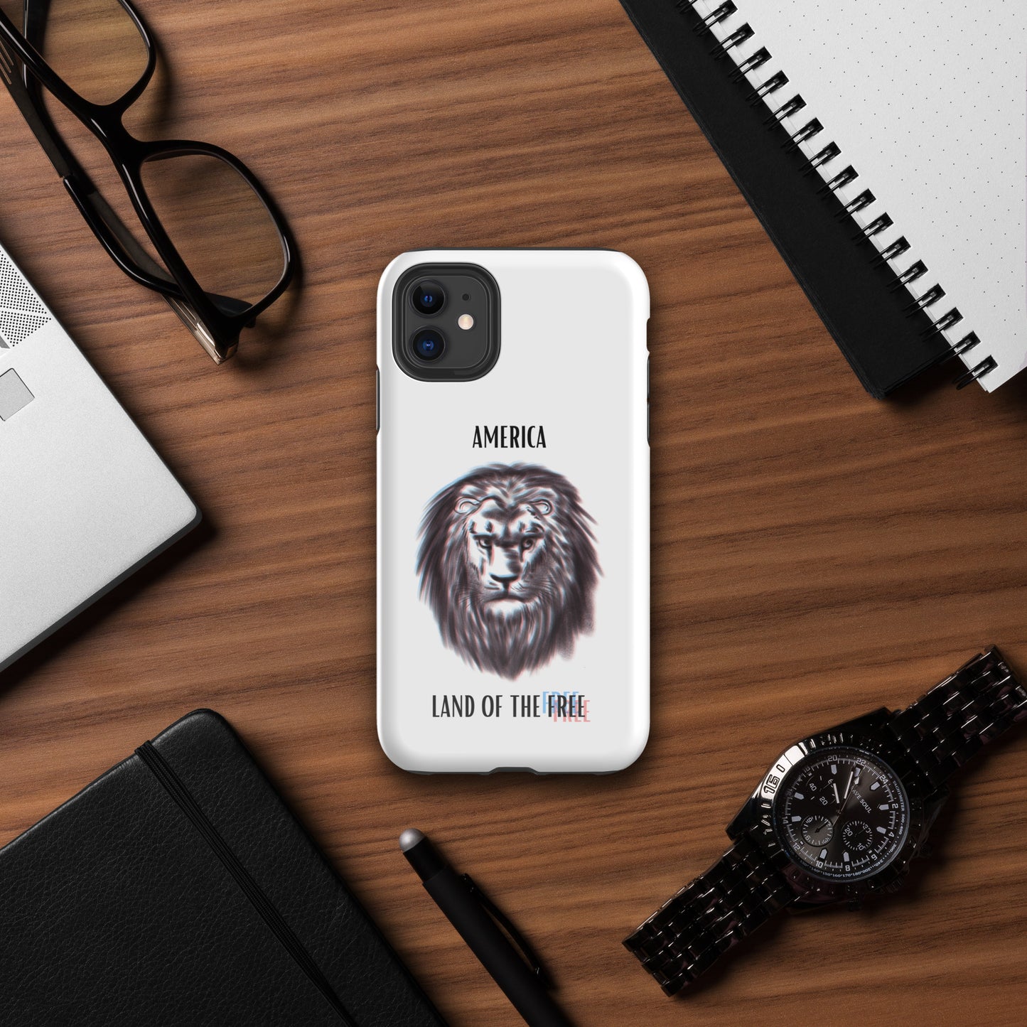 Patriotic Lion Tough Case for iPhone®