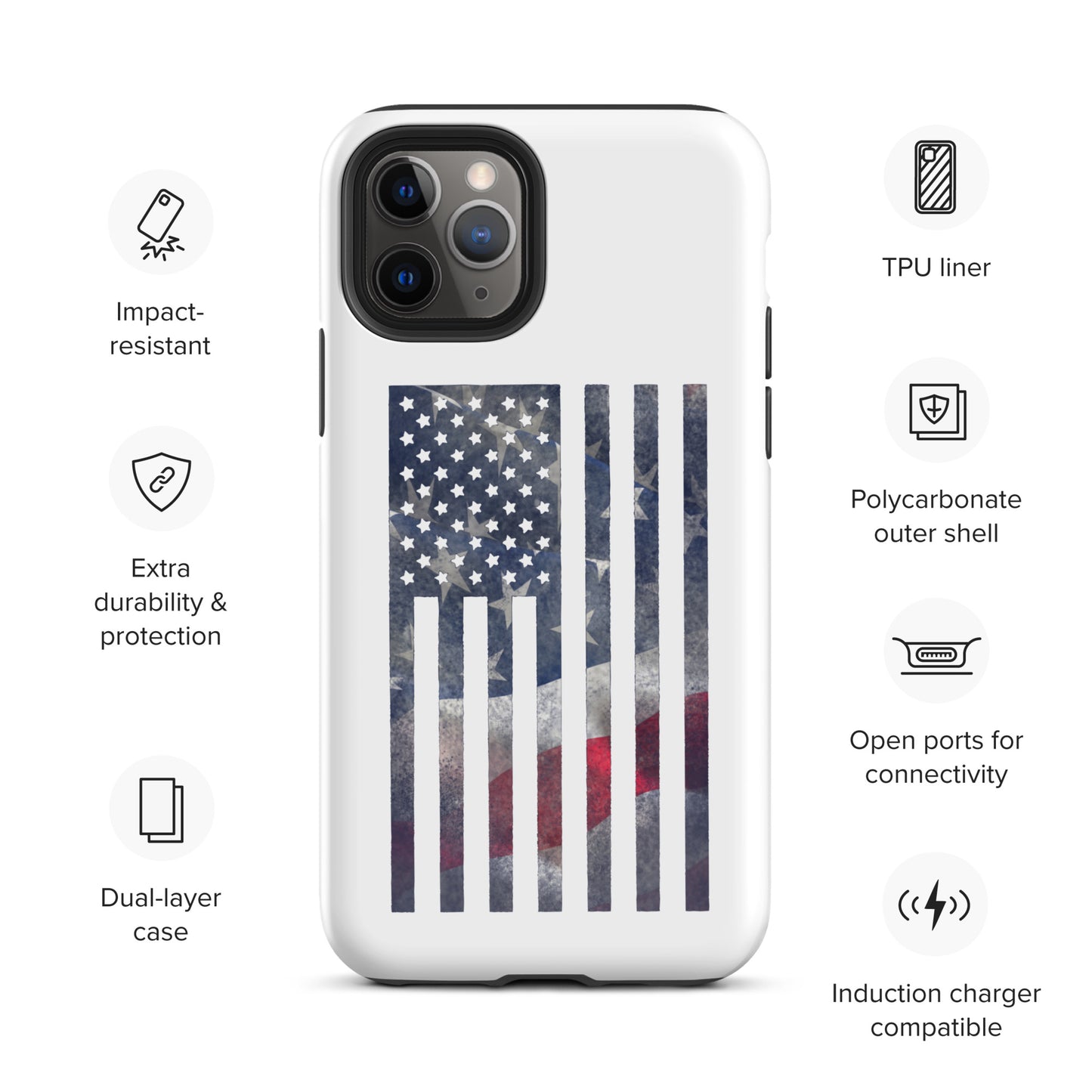 Rugged Flag Tough Case for iPhone®