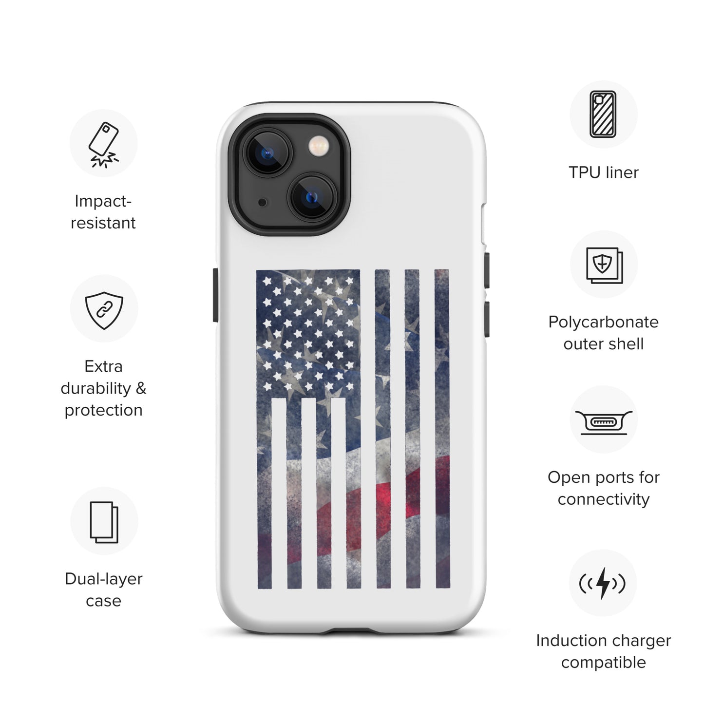 Rugged Flag Tough Case for iPhone®