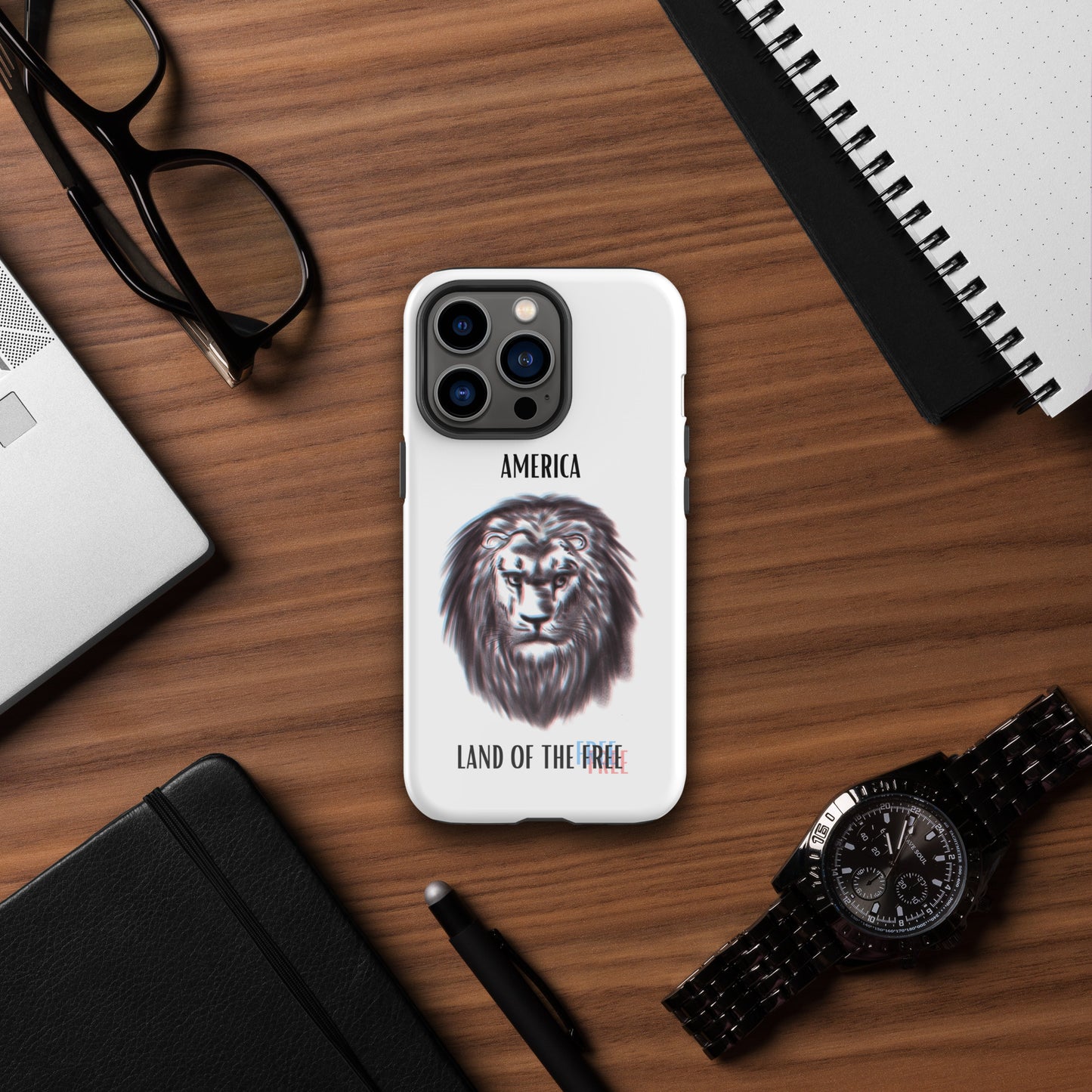 Patriotic Lion Tough Case for iPhone®
