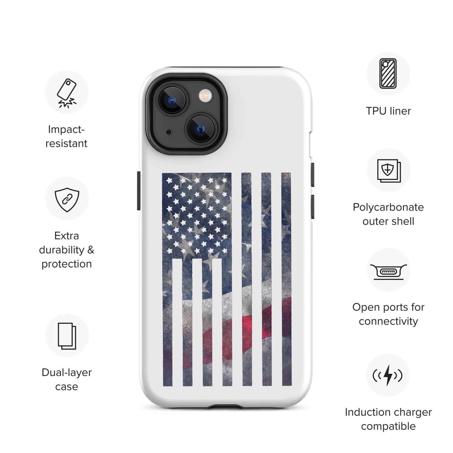 Rugged Flag Tough Case for iPhone®