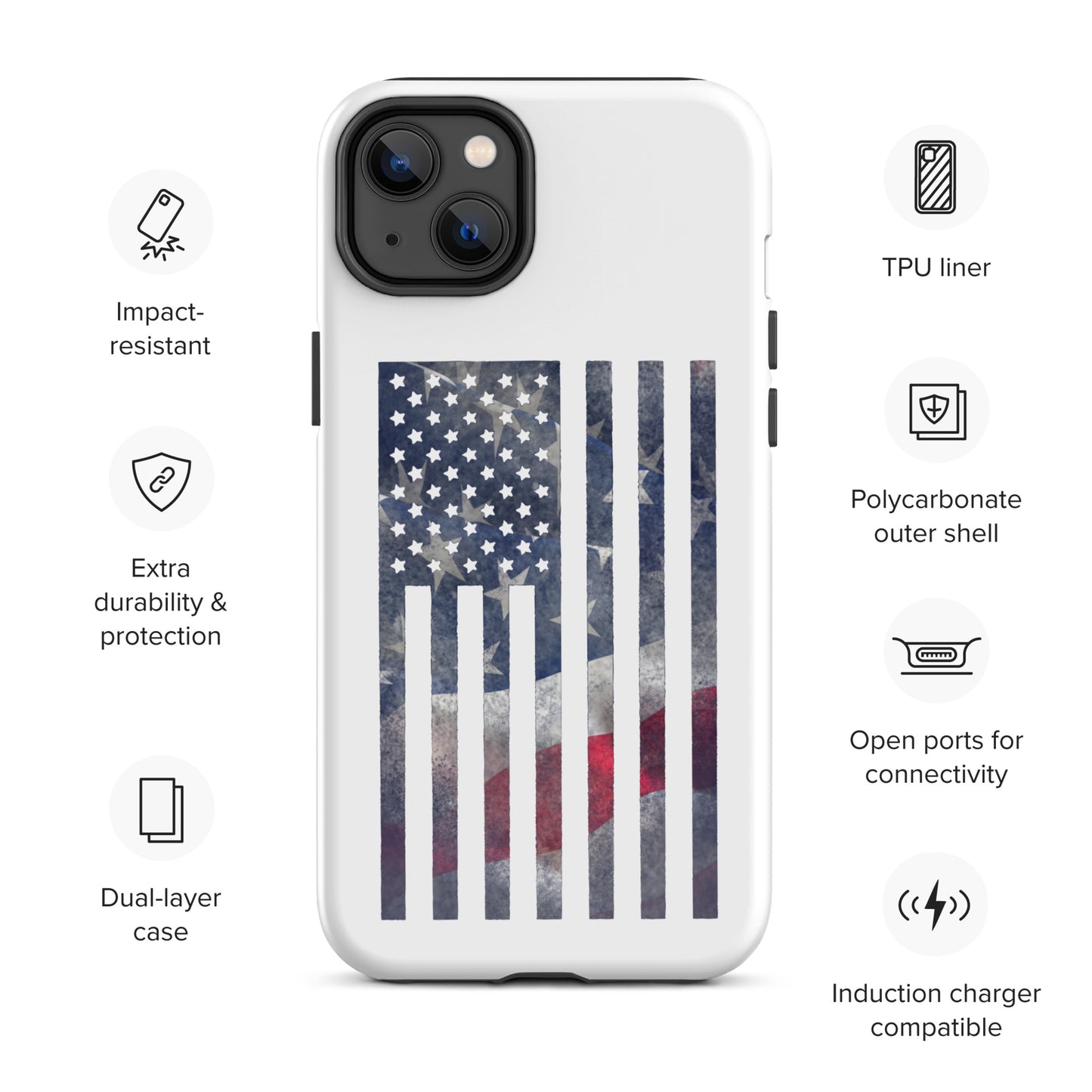 Rugged Flag Tough Case for iPhone®