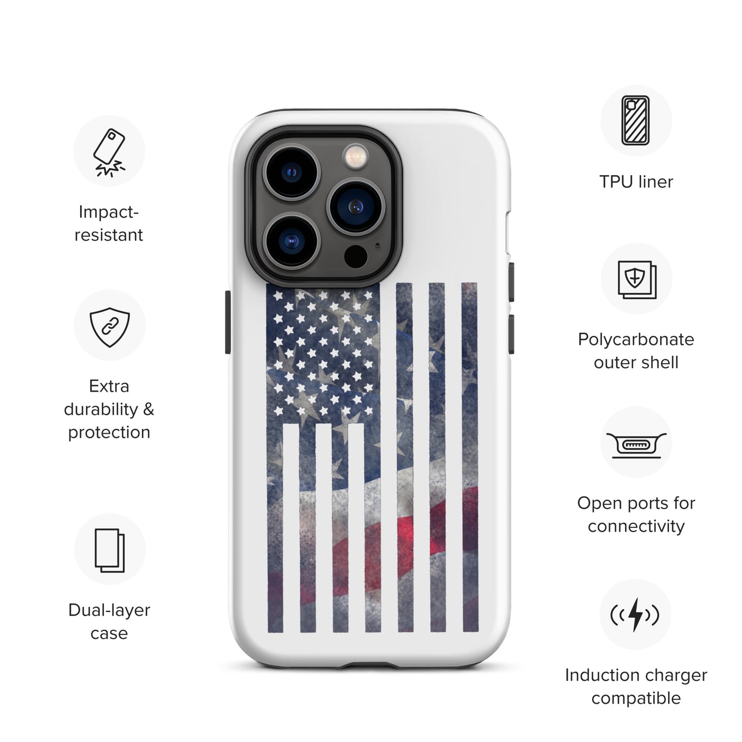 Rugged Flag Tough Case for iPhone®