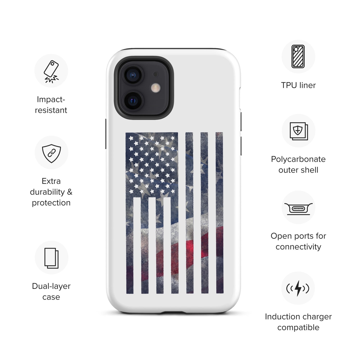 Rugged Flag Tough Case for iPhone®