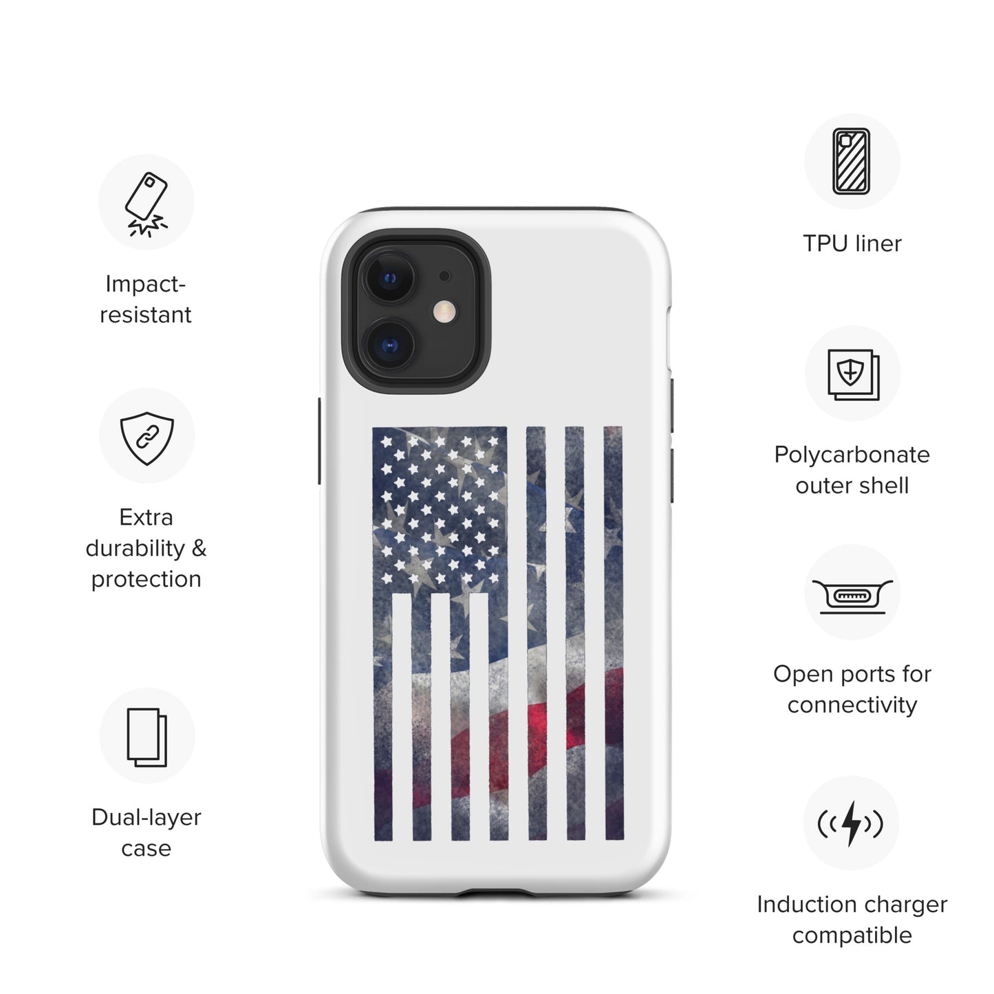 Rugged Flag Tough Case for iPhone®