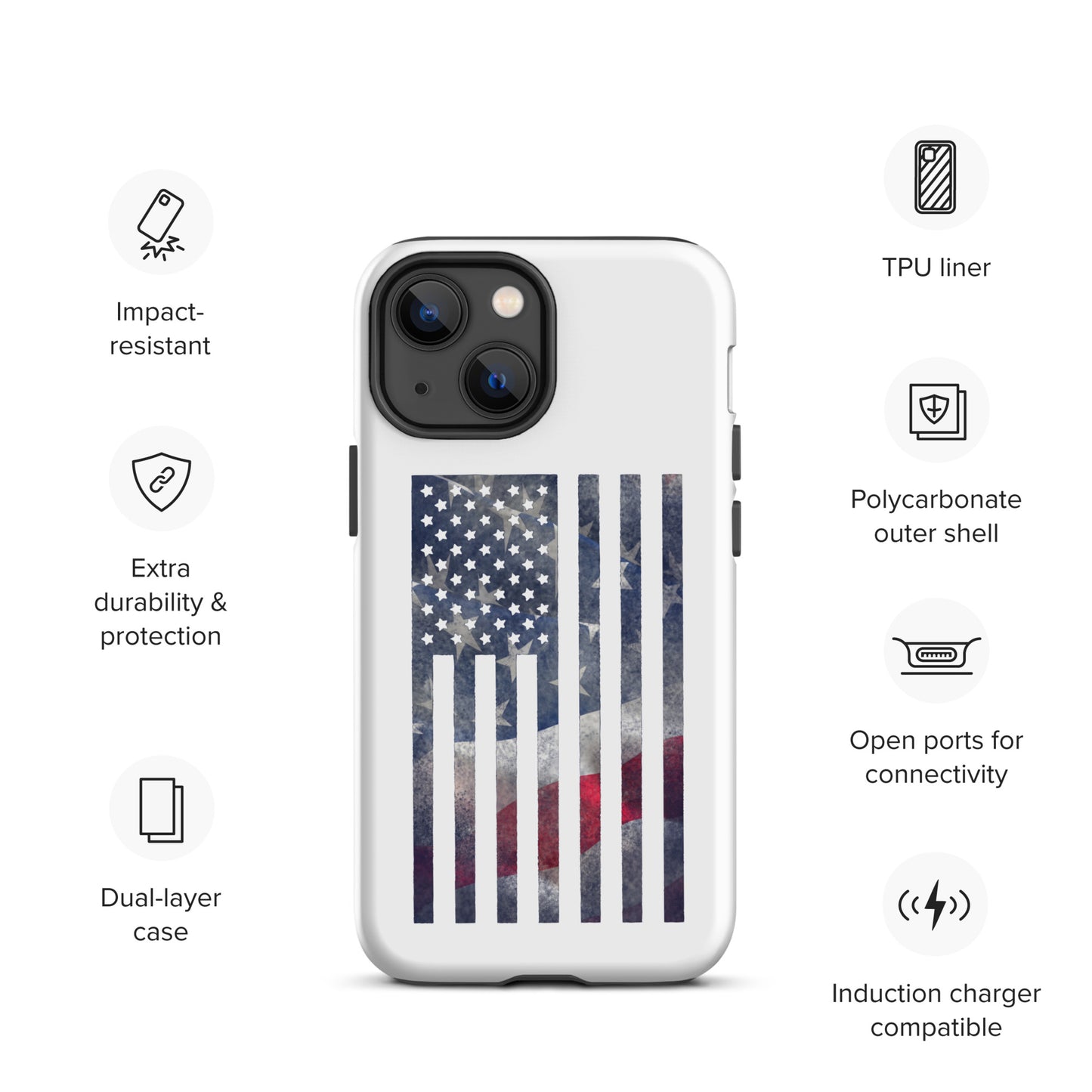 Rugged Flag Tough Case for iPhone®