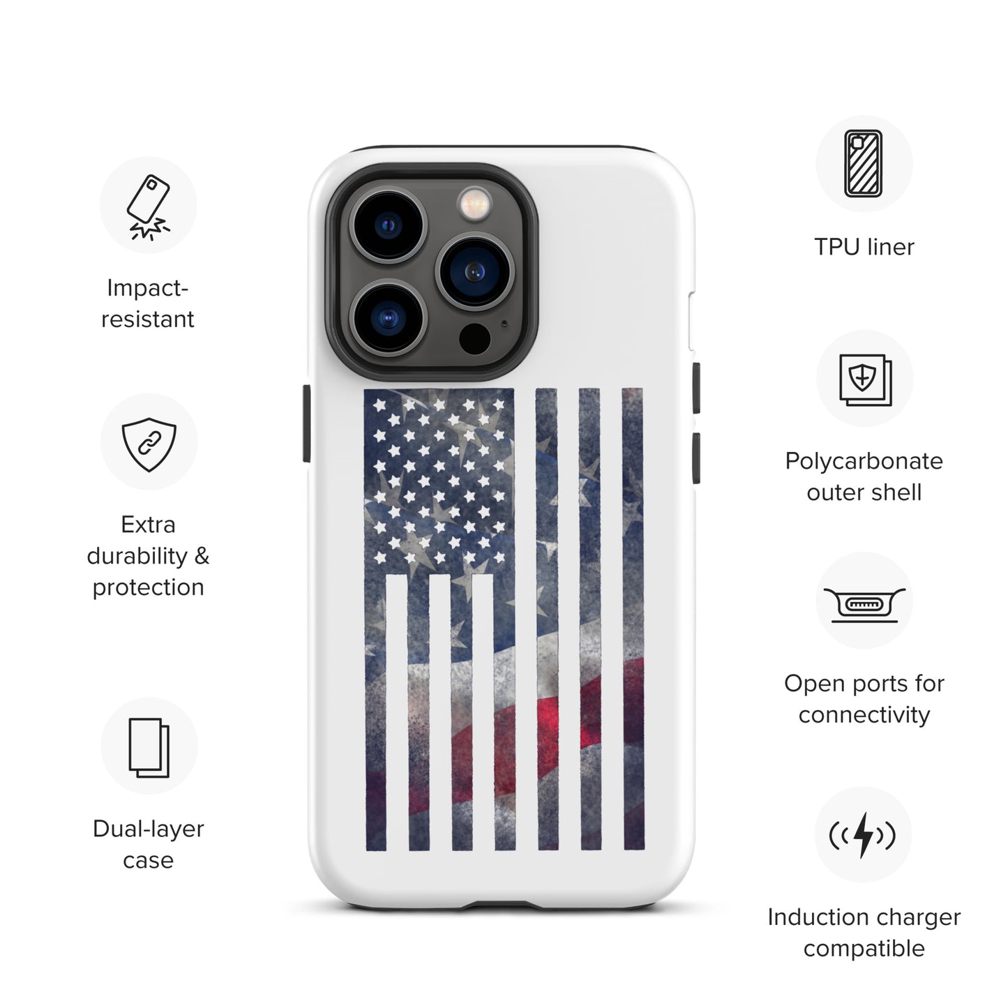Rugged Flag Tough Case for iPhone®