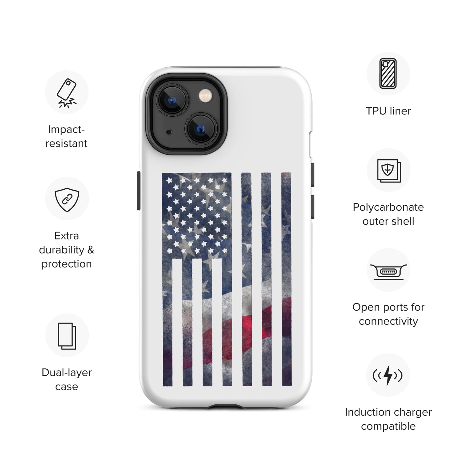Rugged Flag Tough Case for iPhone®