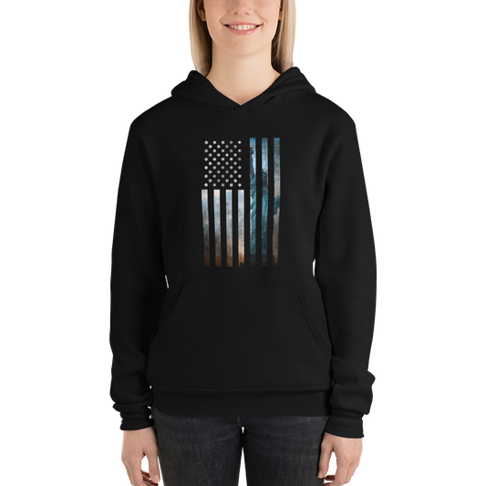 Liberty Rugged Flag Unisex hoodie