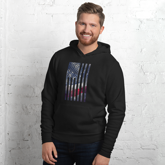 Rugged Flag Unisex hoodie