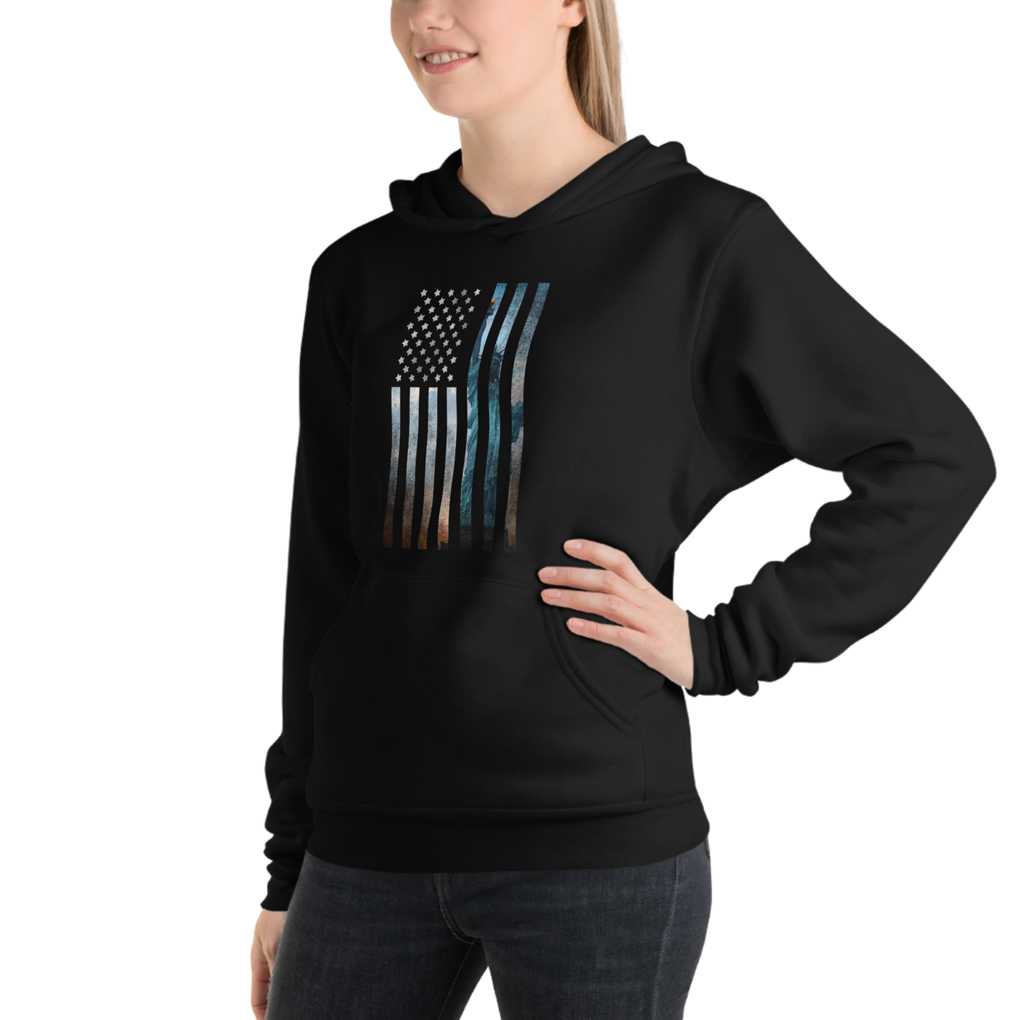 Liberty Rugged Flag Unisex hoodie