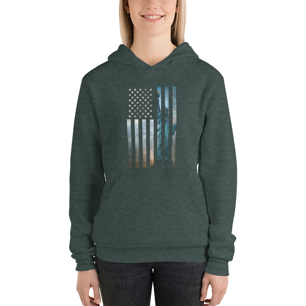 Liberty Rugged Flag Unisex hoodie